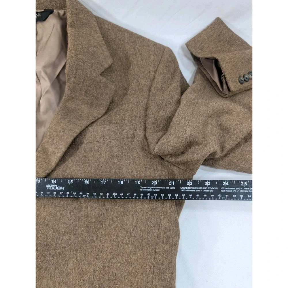 Jos. Bank Blazer Coat Sport Jacket Brown Camelhair Herringbone 41L 44